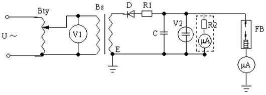 电导电流试验第三种接线图