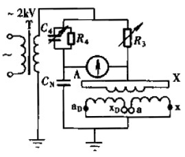 测量串级式电压互感器tanδ的常规法(反接线)试验接线图
