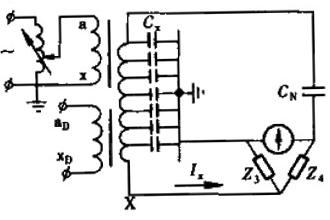 测量串级式电压互感器tanδ的高压自激法试验接线图
